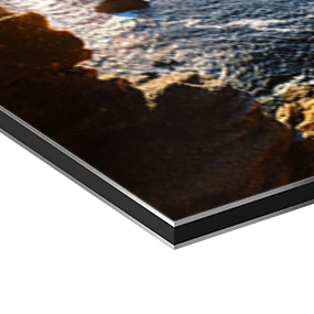 Papier d'art sur une plaque d'aluminium